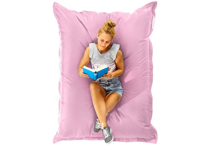 Green Bean Sitzsack XXL Outdoor Sitzsack Square 140x180cm (XXL Riesensitzsack 140x180cm 380 Liter Kinder & Erwachsene Bean Bag EPS Perlen Füllung, Groß Draußen Outdoor Liegekissen), Waschbar Wetterfest Lounge Sitzkissen Bodenkissen