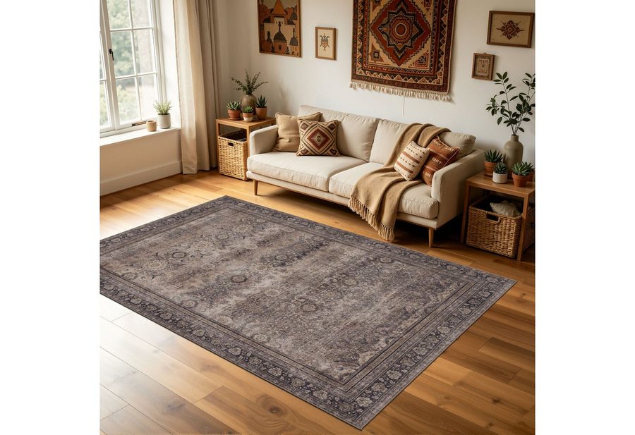 Carpettex Designteppich Vintage Orientalisch Design, Rechteckig, Höhe: 3 mm, Polyester von Carpettex