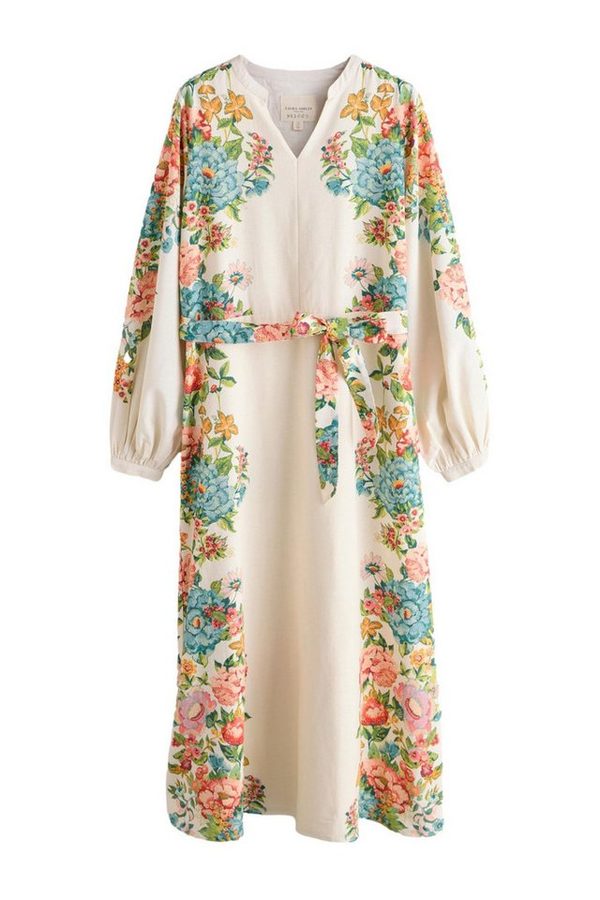 LAURA ASHLEY Maxikleid Laura Ashley Maxikleid mit Lavington-Print (1-tlg)