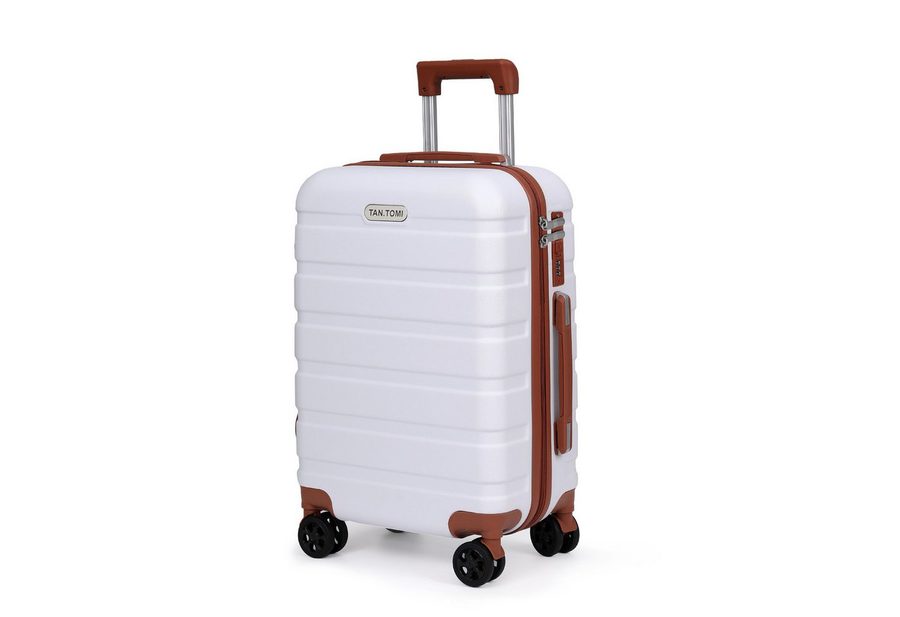 TANTOMI Handgepäckkoffer Koffer Hartschale Leicht Reisekoffer ABS Geräumig Haltbar(M L XL), 4 Rollen, Trolley Handgepäck Große Kapazität mit 4 Rollen und Zahlenschloss