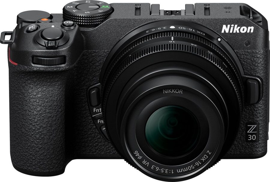 Nikon Kit Z 30 + 16–50 + 50–250 VR Systemkamera (NIKKOR Z DX 16–50 mm 1:3,5–6,3 VR, NIKKOR Z DX 50–250 mm 1:4,5–6,3 VR, 20,9 MP, WLAN (Wi-Fi), Bluetooth)