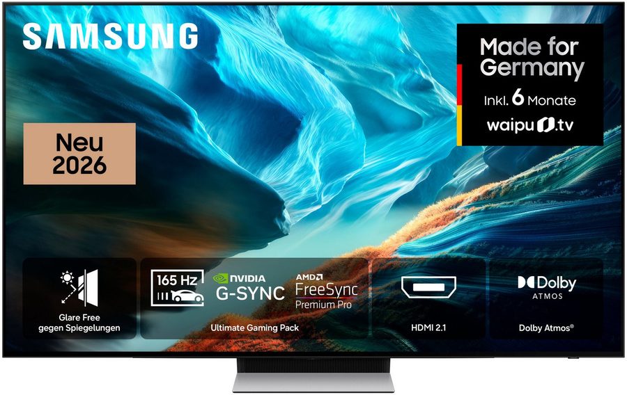Samsung GQ48S90HAE OLED-Fernseher (120 cm/48 Zoll, 4K Ultra HD, Smart-TV, Antireflexion mit Glare Free, OLED HDR+, Gaming mit 165Hz, HDMI 2.1)