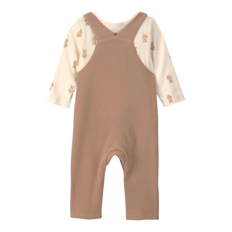 Carter's 2-tlg. Set Shirt langarm und Latzhose Bären Rippqualität von Carter's