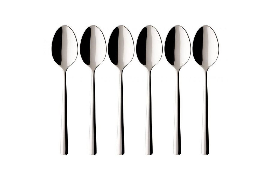 Villeroy & Boch Besteck-Set Piemont Espresso- und Mokkalöffelset (6-tlg), 6 Personen, Edelstahl von Villeroy & Boch