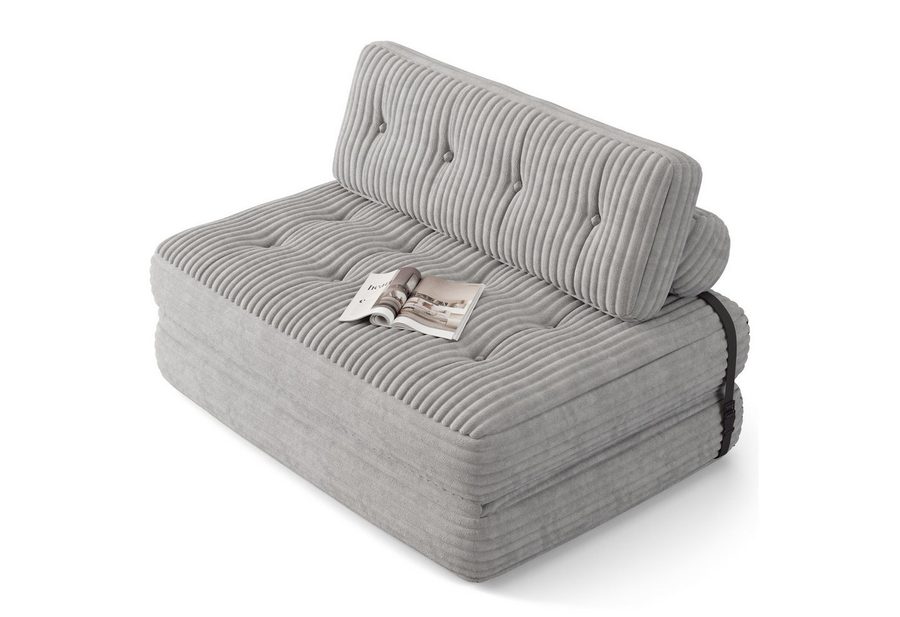 Bealife Schlafsofa Klappbares Sofa, Relaxsessel Indoor-Lazy Mit Rückenkissen, kein Aufbau, sofort nutzbar