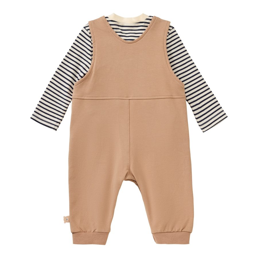 Bornino Lieblinge 2-tlg. Set Latzhose mit Shirt Ringel Bär von Bornino