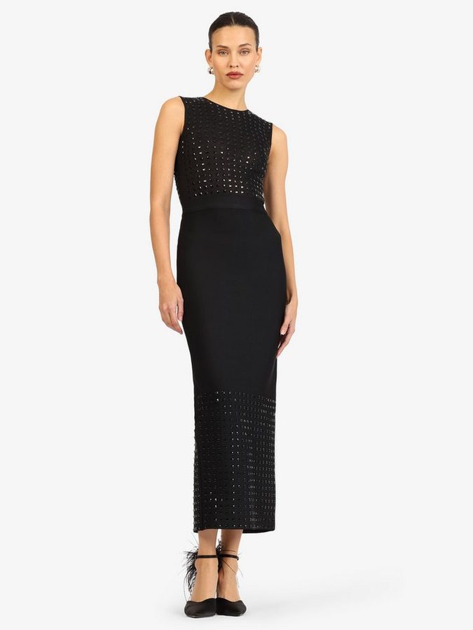 Kraimod Abendkleid mit Nieten-Optik