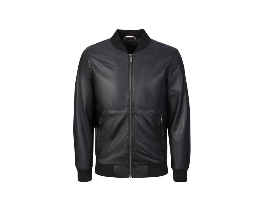 bugatti Lederjacke Saragossa Herren Bomberjacke, Freizeitjacke, Blazer, Pufferjacke, Übergangsjacke