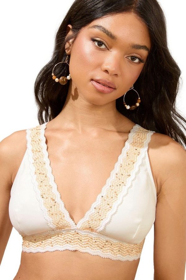 LIPSY Triangel-Bikini-Top Lipsy Hochgeschnittenes Scuba-Bikinitop (1-St)