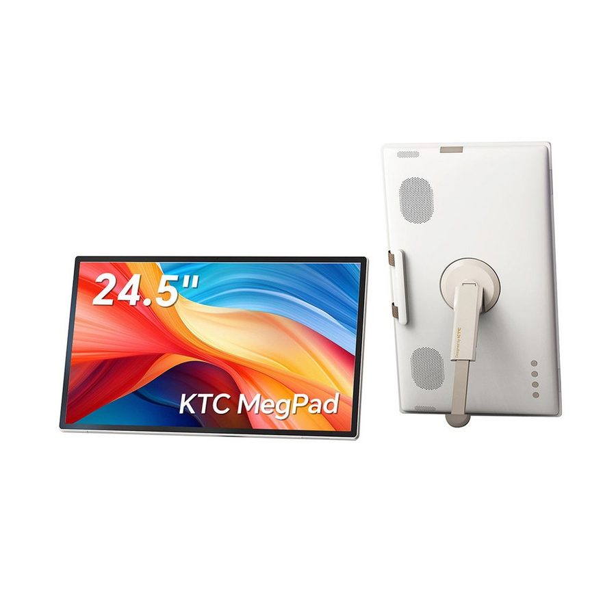 KTC A25Q5 Tragbarer Smart TV Full HD IPS, 5000mAh Akku, Touchscreen Portabler Monitor (62,23 cm/24.5 ", 1920x1080 px, 1 ms Reaktionszeit, 60 Hz, Android 14 + Google EDLA Zertifizierung, Camping Fernseher)