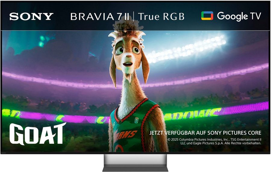 Sony K-55XR75M2 55 BRAVIA 7 II LED-Fernseher (139 cm/55 Zoll, 4K Ultra HD, Android TV, Google TV, BRAVIA 7 II TRUE RGB MINI LED Fernseher)