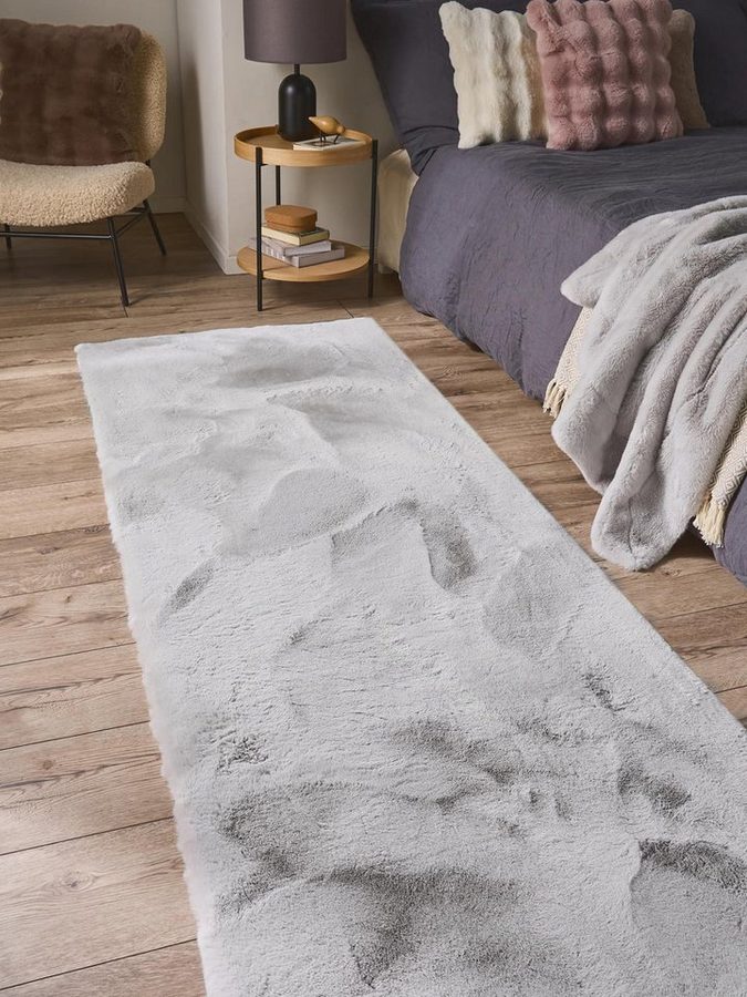 benuta Fellteppich Dave, rechteckig, Höhe: 21 mm, Teppich Wohnzimmer, Schlafzimmer, Esszimmer, Flur, Kunstfaser, Cozy von benuta