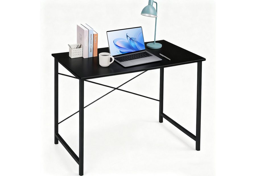 DUMOS Schreibtisch Kleiner Computertisch,stabil, platzsparend, Homeoffice Tisch (1 × Schreibtisch), Größe: 50 × 80 × 75 cm / 50 × 100 × 75 cm (T × B × H)