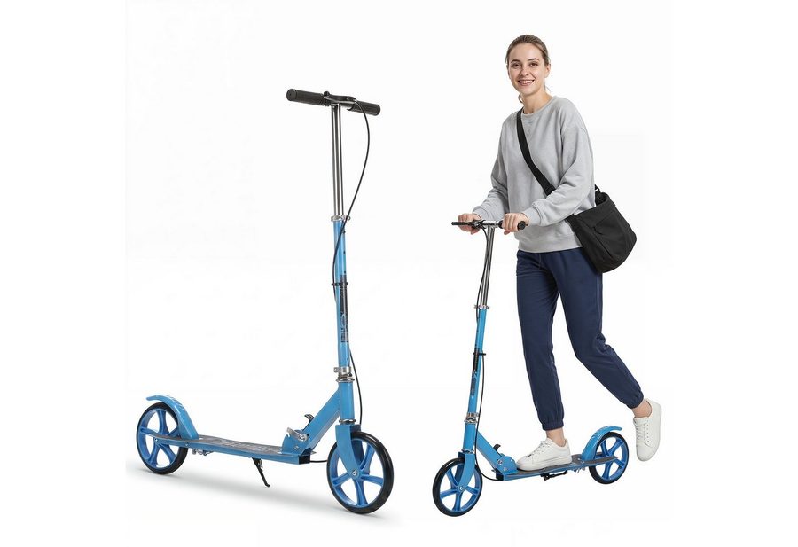oyajia Cityroller Tretroller Kickroller Cityroller Kinderroller Erwachsene Scooter, (klappbar&höhenverstellbar Scooter 20CM Räder)