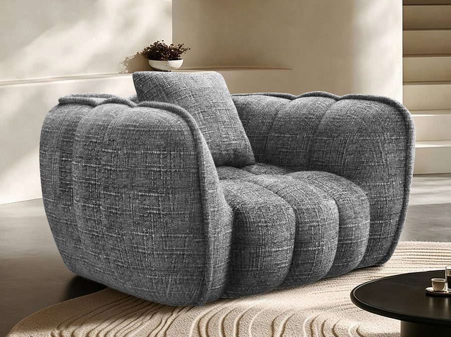 Elekiatech Sofa Stoffsofa,Sofa in Blumenform,Ergonomischer Einzelsessel,Chenille-Sofa, Geeignet für Wohnzimmer, Wohnungen, Schlafzimmer oder Gästezimmer, Keine Montage erforderlich von Elekiatech