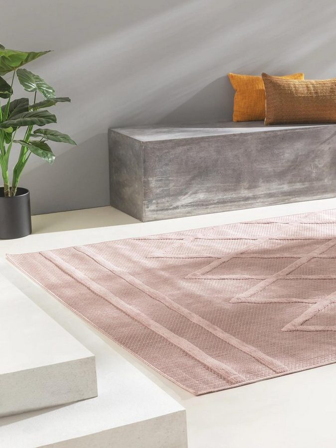 benuta Outdoorteppich Bonte, rechteckig, Höhe: 5 mm, Teppich Wohnzimmer, Schlafzimmer, Esszimmer, Flur, Kunstfaser, Cozy von benuta