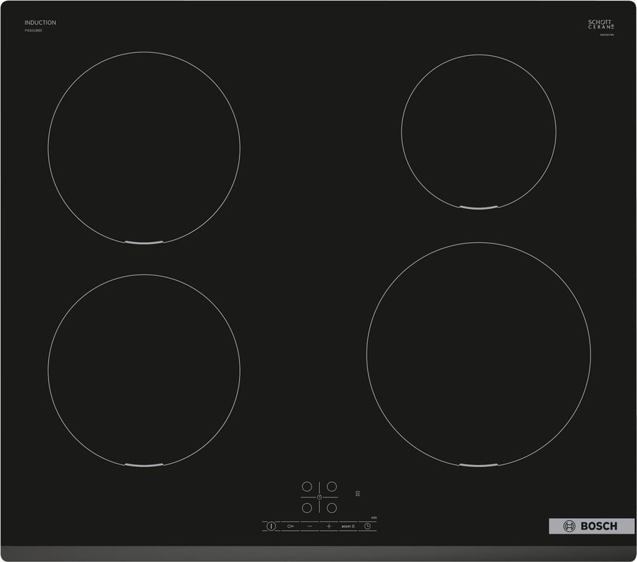 BOSCH Induktions-Kochfeld Serie 4 PIE631BB5E, Schneller Power Boost & einfache Touch Select-Bedienung von Bosch