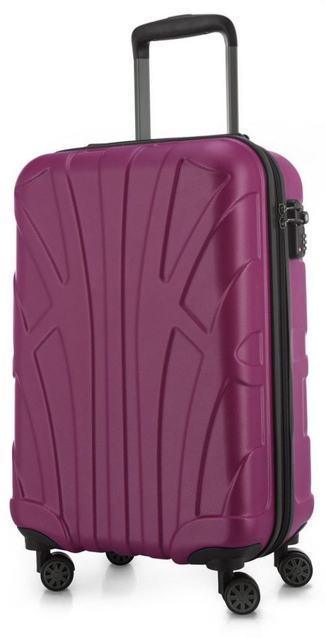 Suitline Handgepäckkoffer S1, 4 Rollen, Trolley 55x35x20 cm Bordgepäck Koffer Doppelrollen 34 L