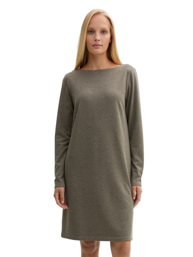 TOM TAILOR Midikleid mit U-Boot-Ausschnitt