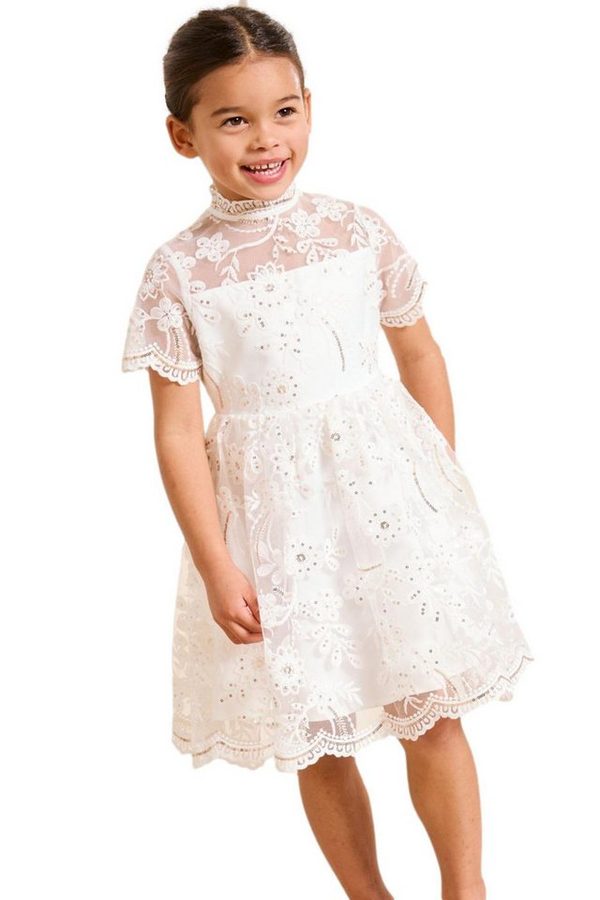 LIPSY Partykleid Lipsy festliches Spitzenkleid mit Pailletten (1-tlg)