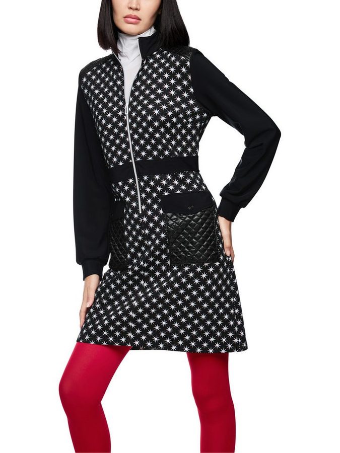 Marc Cain Midikleid Ski is the Limit Premium Damenmode mit Snowstars-Print, sportiv, tailliert von Marc Cain