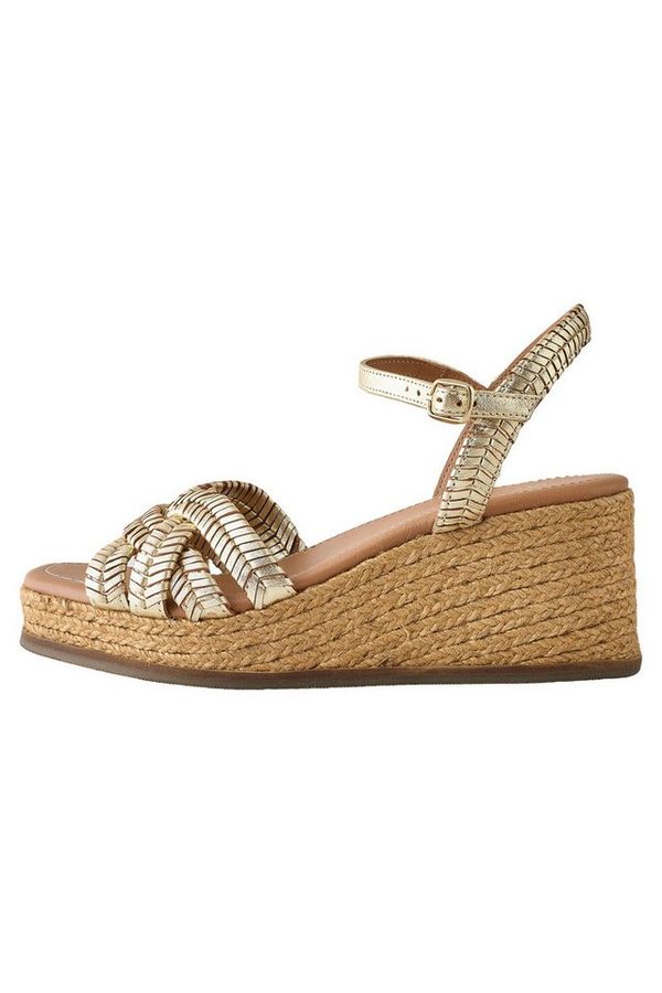 Next Forever Comfort® Leder-Wedges mit Flechtdesign Keilsandalette