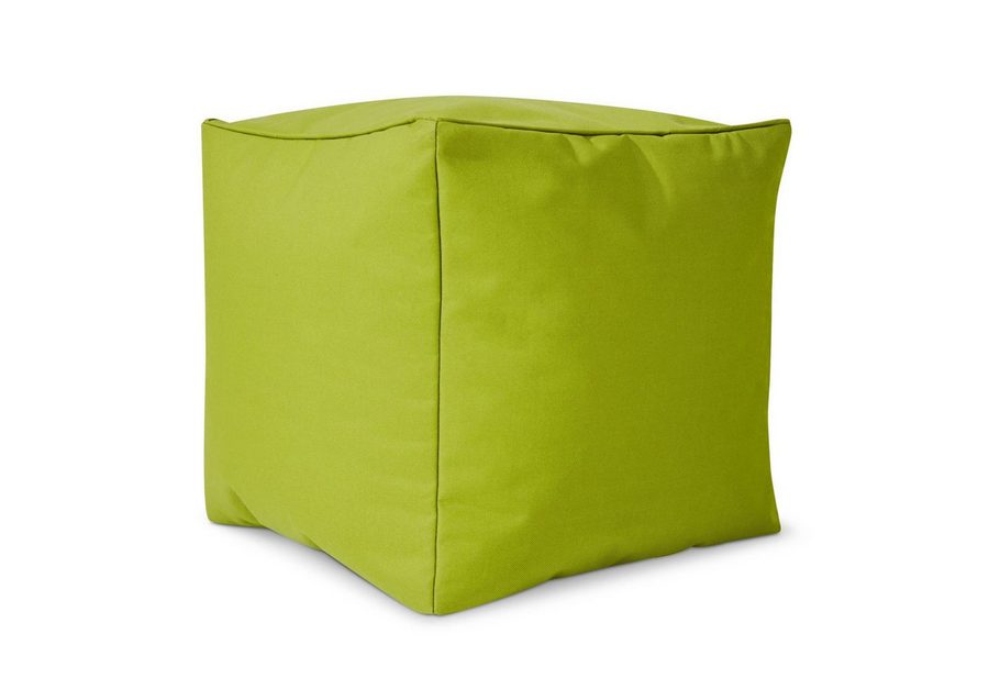 Green Bean Sitzsack Sitzsack-Hocker Pouf Cube 40x40x40cm (Hocker 40x40x40cm mit EPS-Perlen Füllung, Fußhocker Fußkissen Sitz-Pouf für Sitzsäcke), Bodenkissen für Kinder und Erwachsene - Sitzkissen Sitzhocker