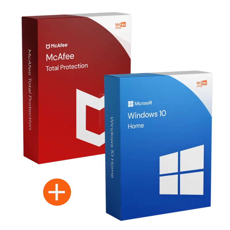 Windows 10 Home + McAfee Total Protection 1 gerat / 1 jahr - Bundle