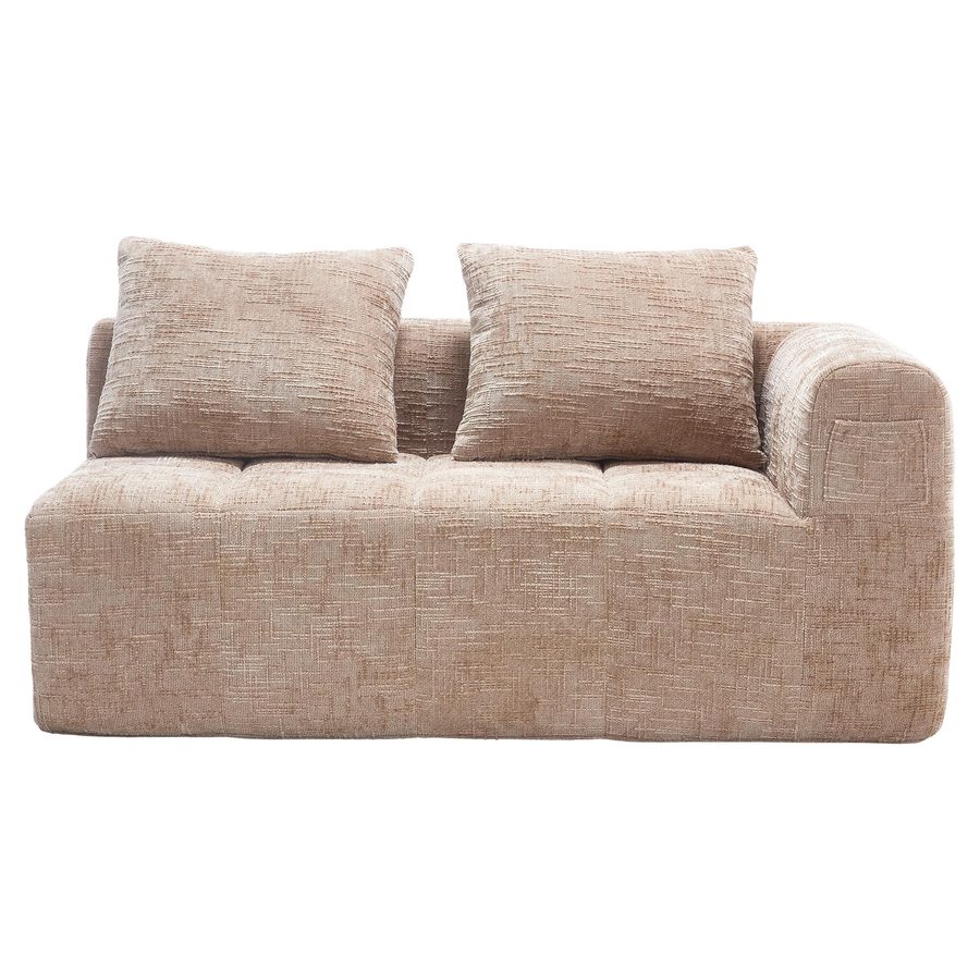 Bequemes Doppelsofa mit Kissen, Khaki   Aosom.de