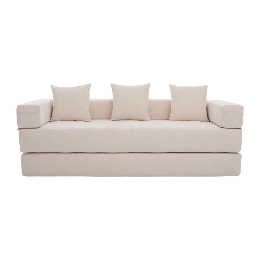 Modulares Chenille-Block-Sofa, Beige   Aosom.de