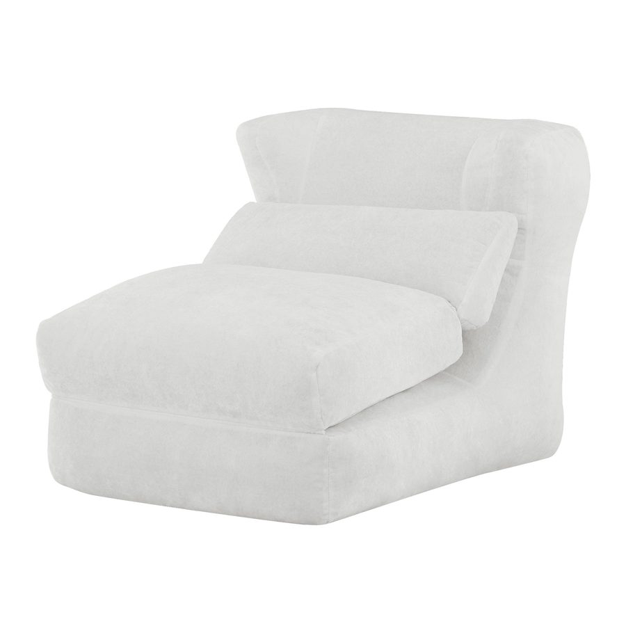 Knochenloser Sofa-Kombinationssitz,Weiß   Aosom.de von LISA