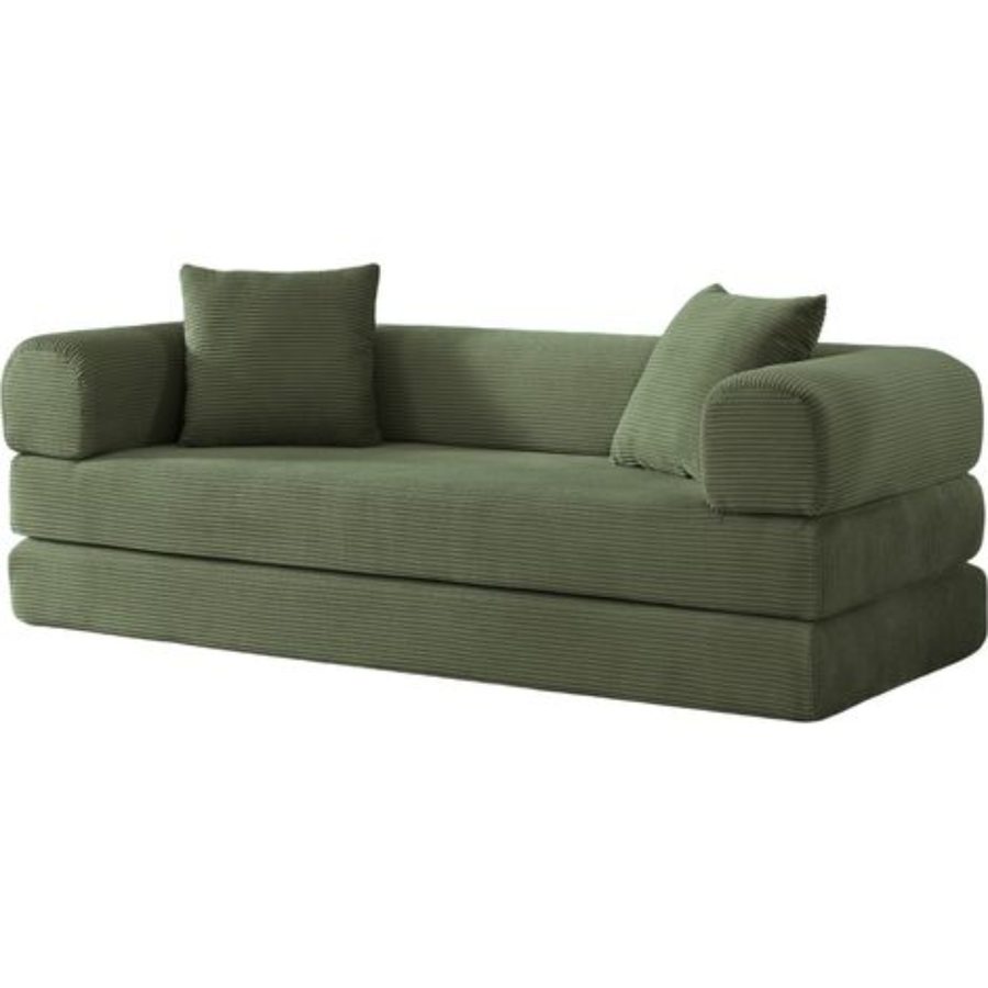 Tatami Style Boneless Sofa Combination Seat,Grün   Aosom.de von LISA