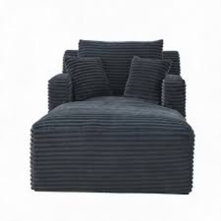 Moderner Cord-Loungesessel, Dunkelgrau   Aosom.de von LISA