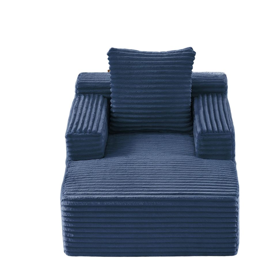 Knochenloses Cordsofa, Blau   Aosom.de von LISA
