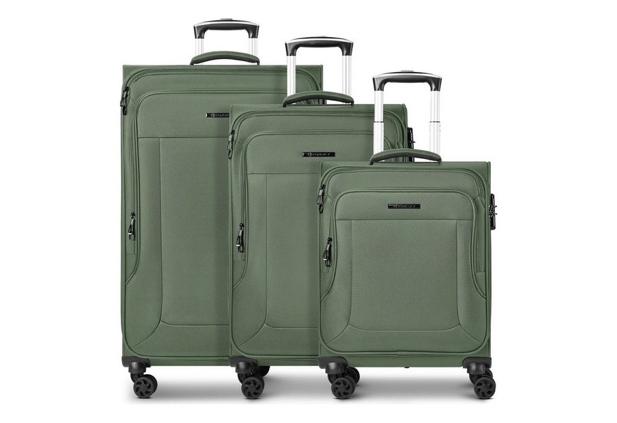 Franky Trolleyset Melbourne 3.0, 4 Rollen, (3-teilig, 3 tlg), Polyester
