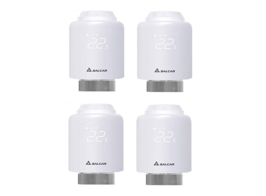 Salcar Heizkörperthermostat Smartes WiFi Heizungsthermostat, (4 St)