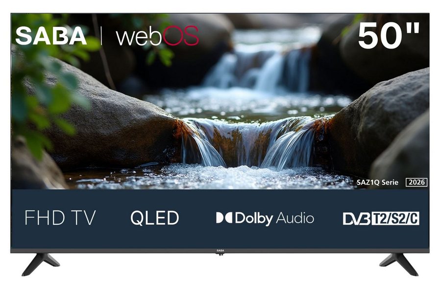 SABA SA50Z1QF QLED-Fernseher (126 cm/50 Zoll, Full HD)