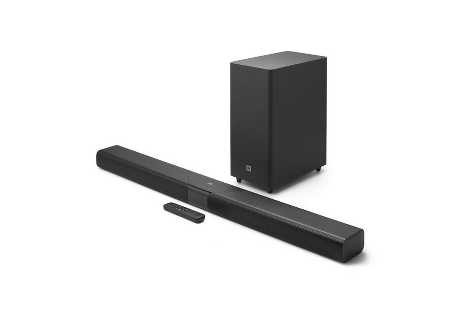 JBL CINEMA SB580MK2 3.1 Soundsystem 3.1 (A2DP Bluetooth, Bluetooth, AVRCP Bluetooth, 220 W, 3.1-Kanal-Soundbar mit Dolby Atmos und kabellosem Subwoofer)