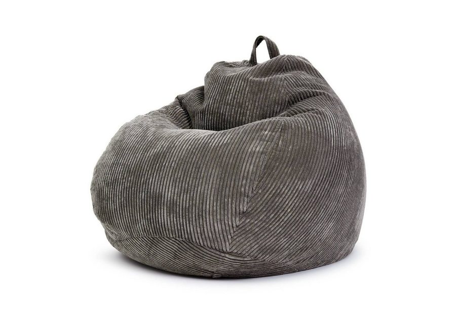 Green Bean Sitzsack Indoor Sitzsack Scoop 90x110cm - Cord (Indoor Sitzsack 90x110cm aus Cordstoff mit EPS-Perlen Füllung, Kuschelig Weich Waschbar - Drinnen Bodenkissen Liegekissen Sitzkissen), Sitzhocker Relax-Sessel Kinder Erwachsene Stoff