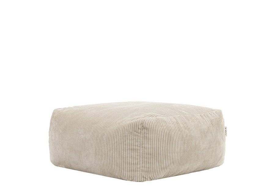 icon Sitzsack Modulares Hocker aus Cord Flauschig „Zen“, Schaumstoff Füllung, für Wohnzimmer, für Schlafzimmer