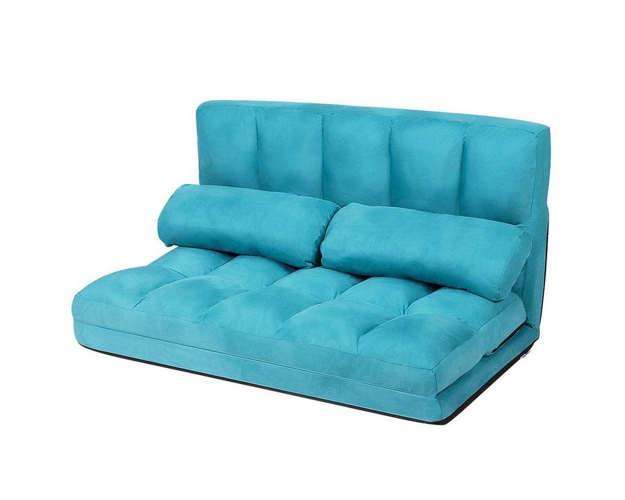 COSTWAY Schlafsofa, mit Bettfunktion, 2 Sitzer,klappbar, 180x113cm