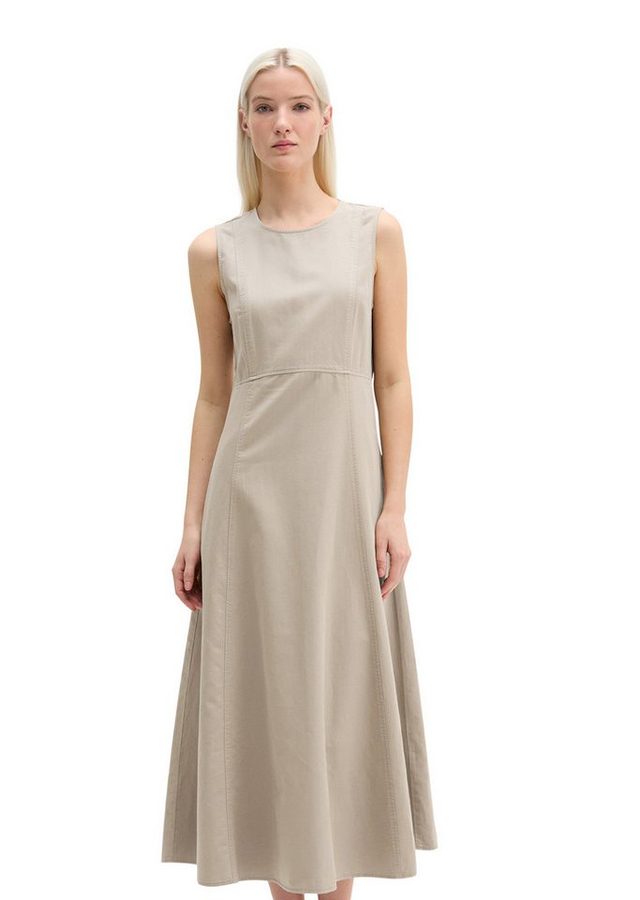 Marc O'Polo Midikleid aus Organic-Cotton-Lyocell-Leinen-Mix