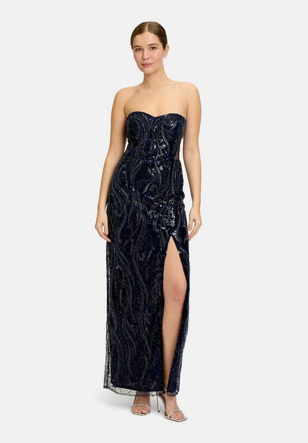 Vera Mont Abendkleid Damen mit Pailletten Cut-Outs