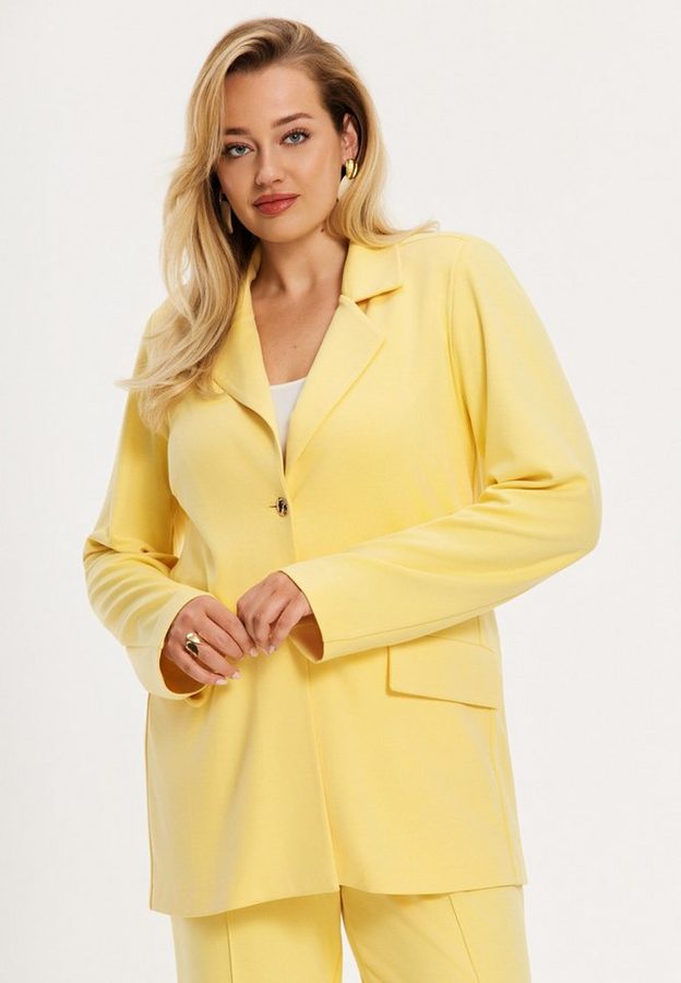 YOEK Jackenblazer Damen Blazer Flare Fit