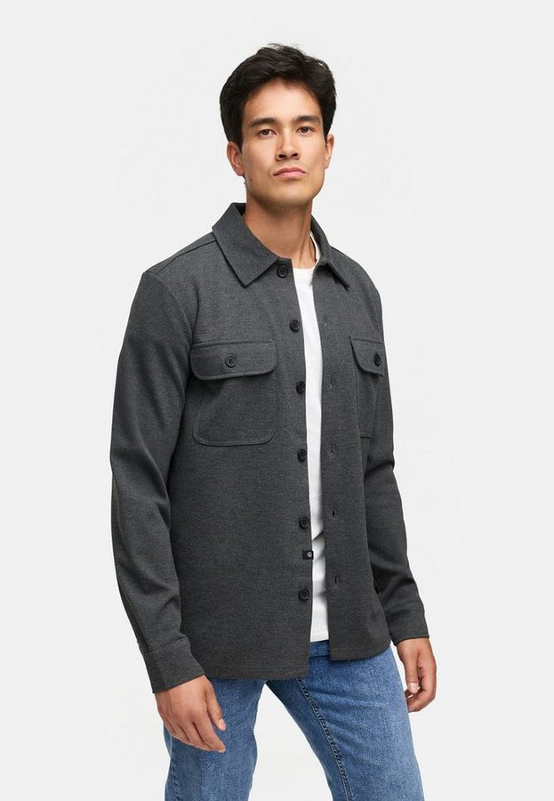 INDICODE Langarmhemd Herren INNello Herrenhemd Langarm Elegantes Overshirt mit Brusttaschen