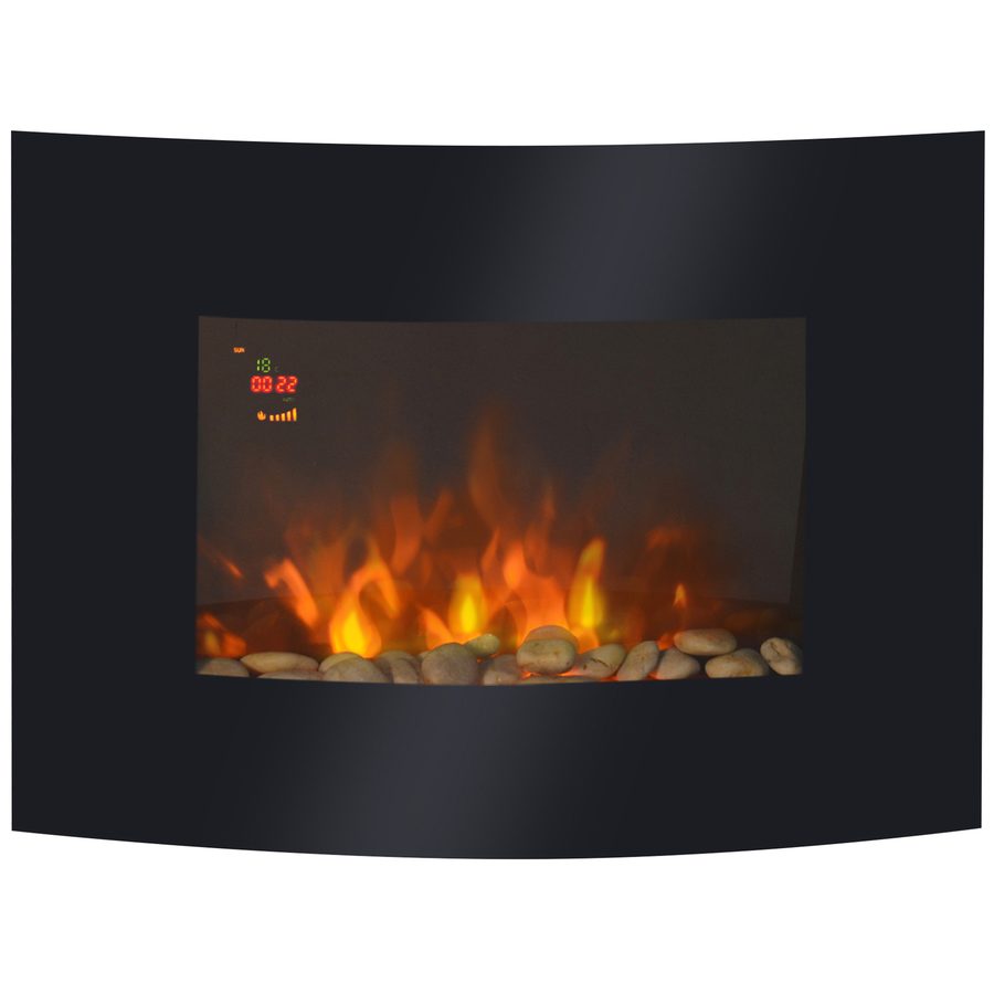 HOMCOM Elektrokamin elektrischer Wandkamin 65 x 11,4 x 52cm, Kaminofen für gemütliche Atmosphäre   Aosom.de