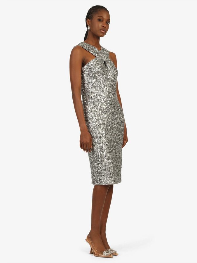 Kraimod Cocktailkleid mit überkreuzten Trägern