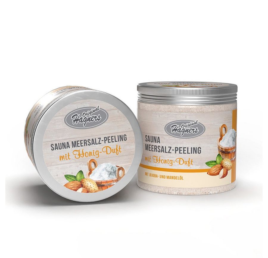 Original Hagners Salzpeeling Sauna Meersalz-Peeling Honig & Mandel von Original Hagners
