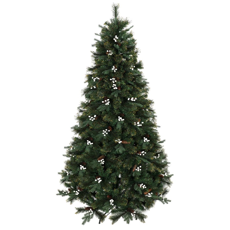 HOMCOM Weihnachtsbaum 220 cm, künstlicher Weihnachtsbaum mit 1116 Zweigen und klappbarem Metallständer, buschig, schnelle Montage, Scharnier-System, Weihnachtsdekoration für Wohnzimmer, Innenbereich, Grün   Aosom