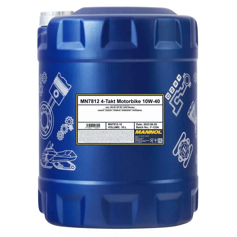 MN7812 4-Takt Motorbike 10W-40 10 L von Mannol